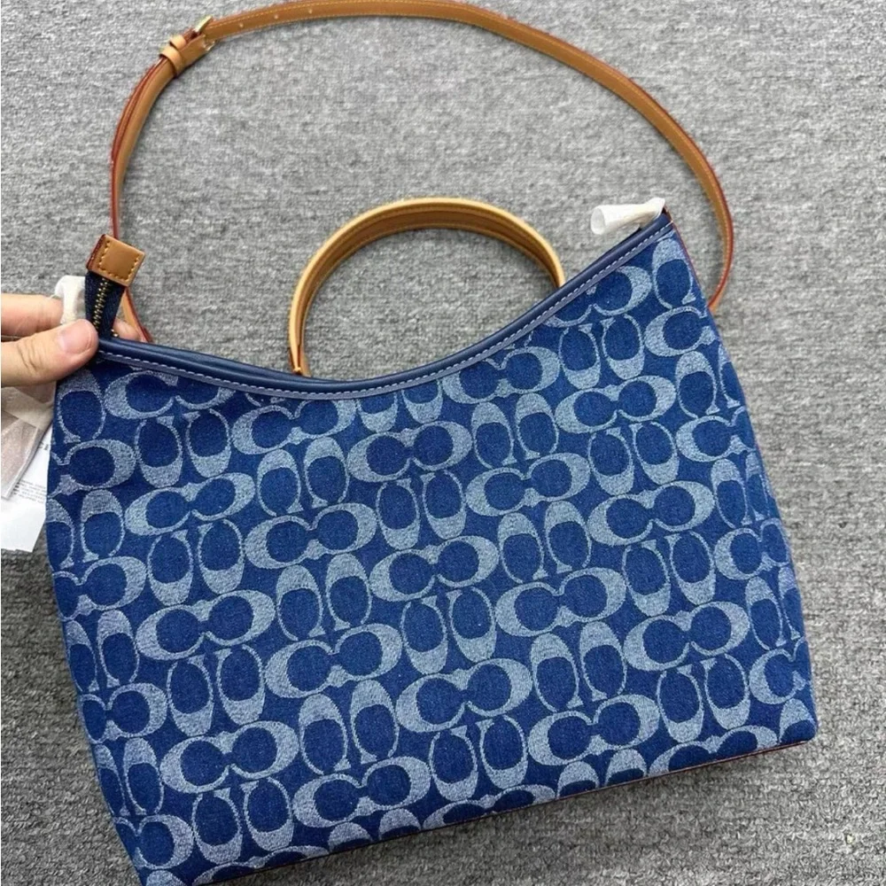 Coach Blue shoulder bag - Picture 3 of 6